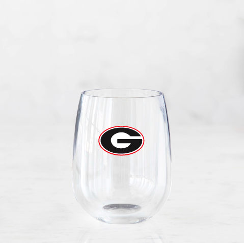 University of Georgia Unbreakable Wine Glasses