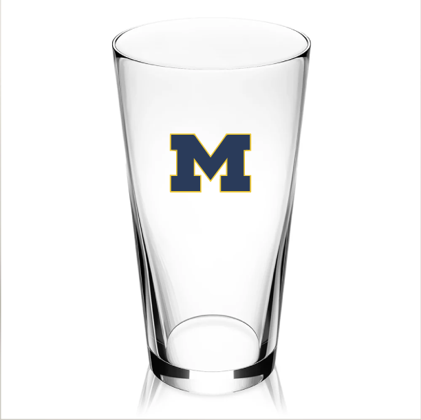 University of Michigan Unbreakable Pint Glass